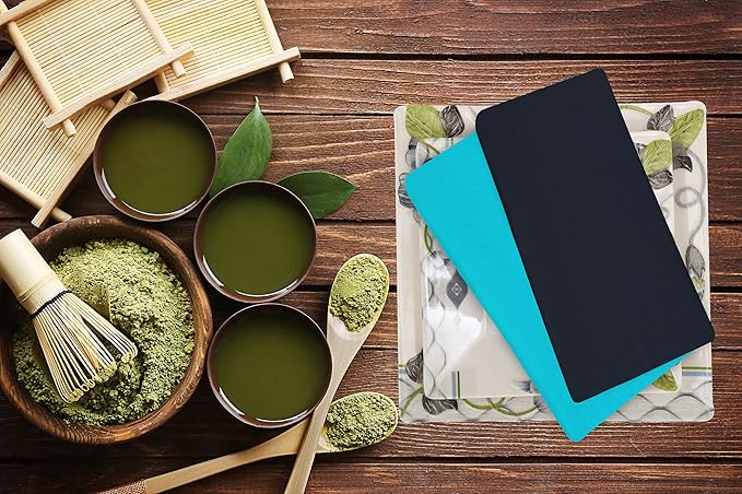 Ruvanti Cloth Napkins Set of 12, 18x18 Inches Napkin Cloth Washable, Soft, Durable, Absorbent Cotton Blend. Table Dinner-Napkin Cloth for Hotel, Lunch, Restaurant, Wedding Parties - Dark Grey & Teal