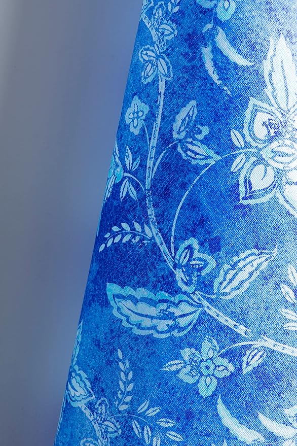 Maison d' Hermine Kitchen Towels Set of 3 100% Cotton 27.50" x 20" Reusable Cloth Tea Dish Towels Absorbent with Hanging Loop for Kitchen, Home, Dining, Cocktail Parties Spring/Summer (Indigo Love)