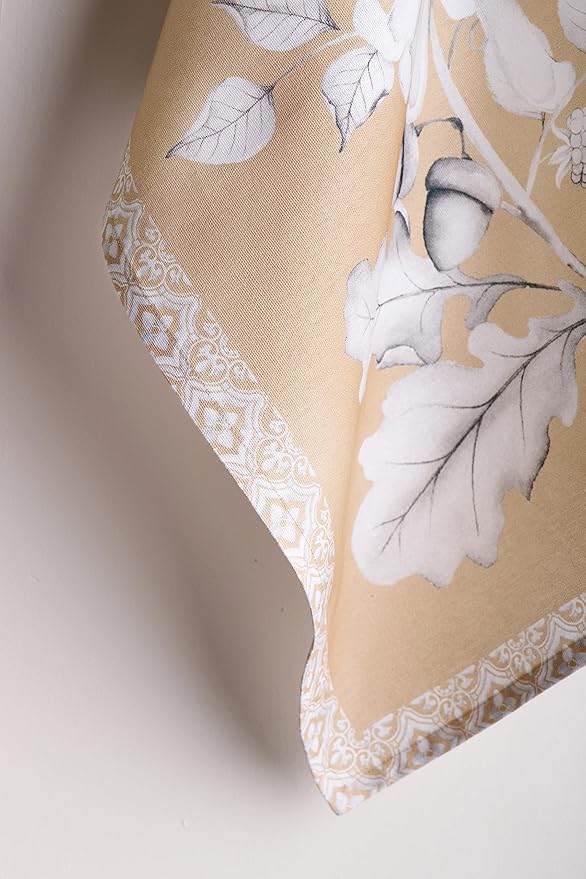 Maison d' Hermine Kitchen Towels Set of 3 100% Cotton 20" x 27.5" Reusable Cloth Tea Dish Towels Absorbent with Hanging Loop for Kitchen Dining Thanksgiving Christmas Decorations (Noel)