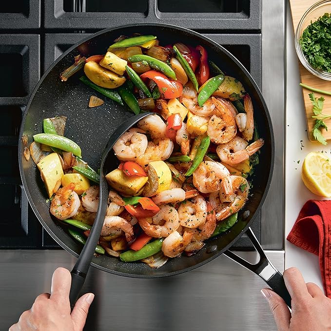 KitchenAid 84802 Hard Anodized Nonstick Frying Pan/Skillet, 12.25 Inch - Onyx Black