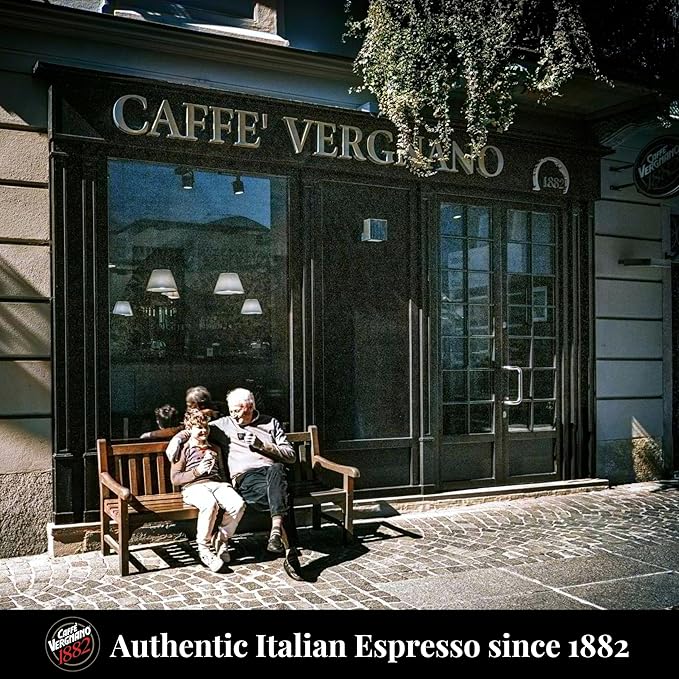 Caffe' Vergnano 1882 Medium Roast Espresso Original Line Machine Compatible Capsules, Arabica Robusta Espresso Coffee, Italian Coffee For Nespresso Coffee Machines, Intensity 6/10, Cremoso, 50 Ct