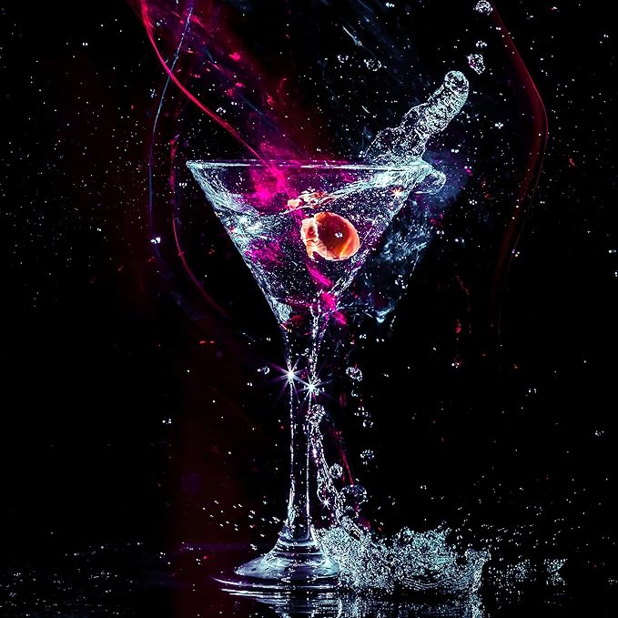 JEKOSEN Crystal Martini Cocktail Glasses 9 Ounce Set of 4 With Premium Gift Box Premium Strong Lead-Free Clear for Bar Martini