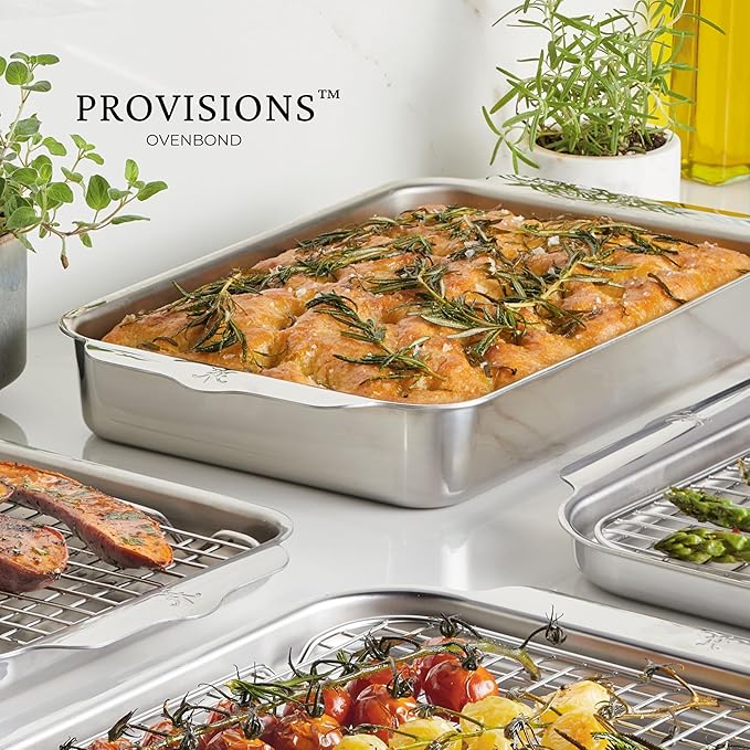 Hestan Provisions OvenBond – 9" x 13" Tri-ply Rectangular Baker Pan