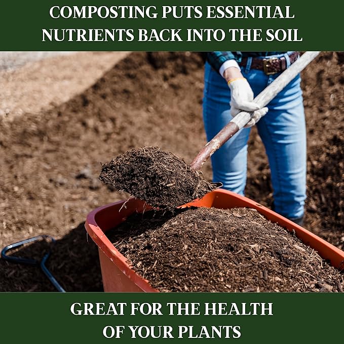 Bamboozle Countertop Compost Bin Kitchen | 1 Gallon | Odorless Composting Bin with Filters | Indoor Compost Bin with Lid | Plant Based Kitchen Composter for Food Scraps & Waste Recycling | Forest