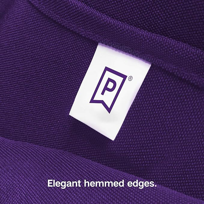 Gee Di Moda Rectangle Tablecloth - 90 x 156 Inch Purple Table Cloth for 8 Foot Table with Floor-Length Drop - Heavy Duty Washable Fabric - 8 Ft Buffet Table, Holiday Party, Wedding & Baby Shower