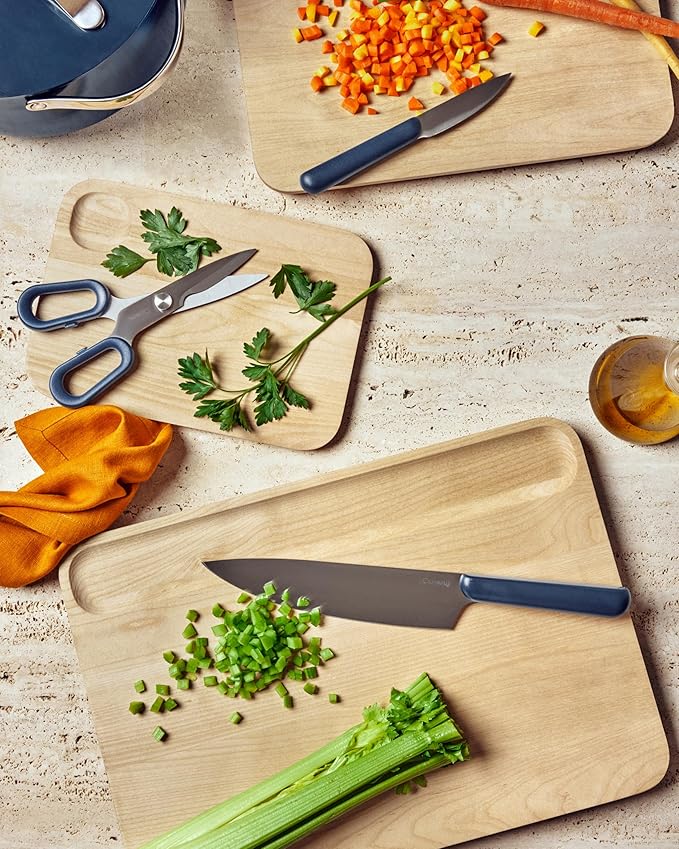 Caraway Cutting Board - Medium (14 x 10”) - Double Sided Wood Cutting Board - Made From FSC-Certified Birch Wood - Food-Safe Mineral Oil & Wax Finish