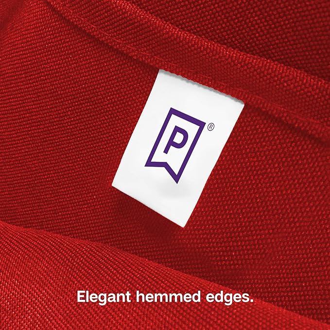 Gee Di Moda Rectangle Tablecloth - 70 x 120 Inch Red Table Cloth for 6 or 8 Foot Rectangle Table - Heavy Duty Washable Fabric - for Buffet Table, Holiday Party, Dinner, Wedding & Baby Shower