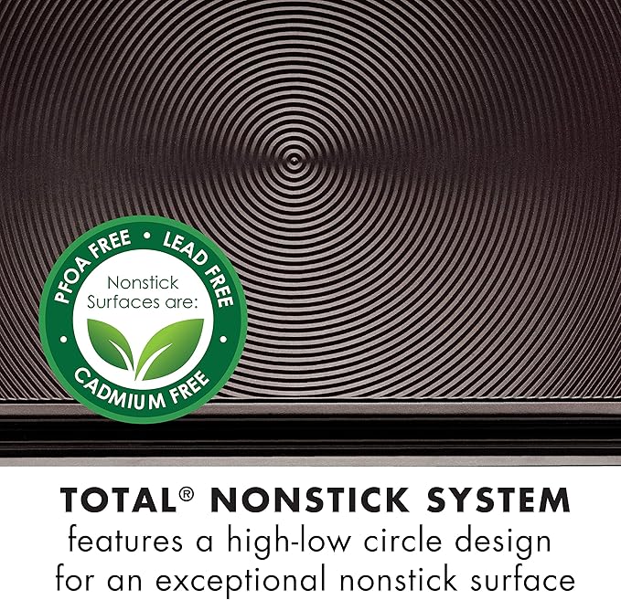 Circulon Nonstick Bakeware, Nonstick Cookie Sheet/Baking Sheet - 10 Inch x 15 Inch, Chocolate Brown (Pack of 2)