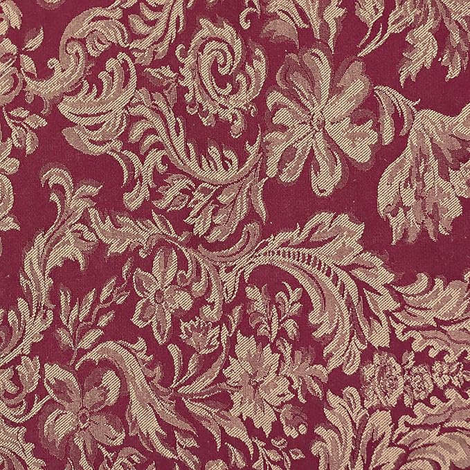 Ultimate Textile Miranda Damask Bordeaux Cloth Napkins - 17" x 17" (Set of 36) Square Washable Cotton Polyester for Wedding, Party & Dining Events