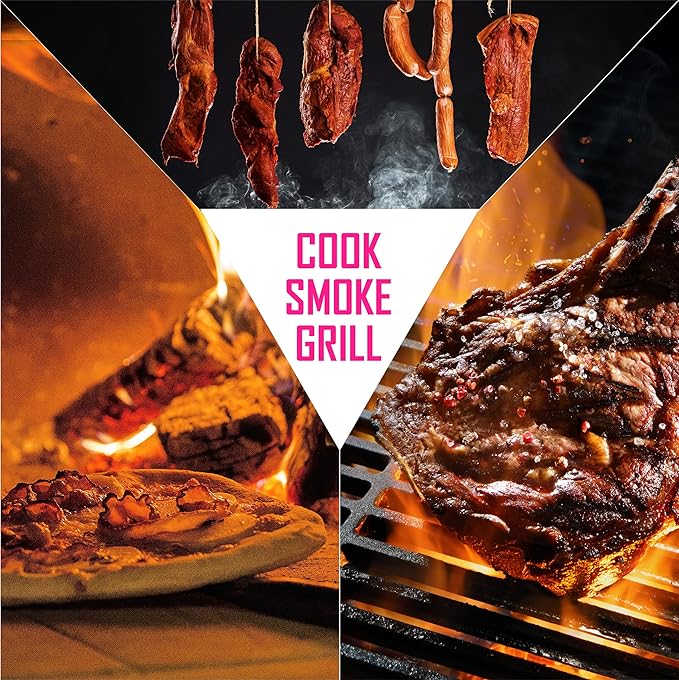 Pizza Oven Wood Kiln Dried Mini Split Cherry 8" inch Long Pizza Wood for Cooking, Grilling or Smoking 1,248 cu. in. of Cherry Wood for Mini Wood Stove Cooking Wood, Smoking Wood