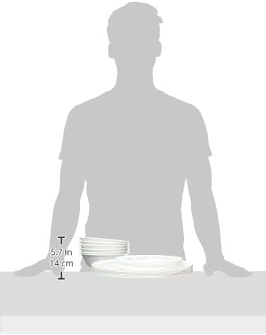 Corelle Vitrelle 18-Piece Service for 6 Dinnerware Set Triple Layer Glass and Chip Resistant, Lightweight Round Plates and Bowls Set, Country Cottage