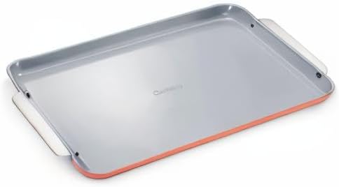 Caraway Non-Stick Ceramic Baking Sheet - Naturally Slick Ceramic Coating - Non-Toxic, PTFE & PFOA Free - Perfect for Baking, Roasting, and More - Large (18" x 13") - Perracotta