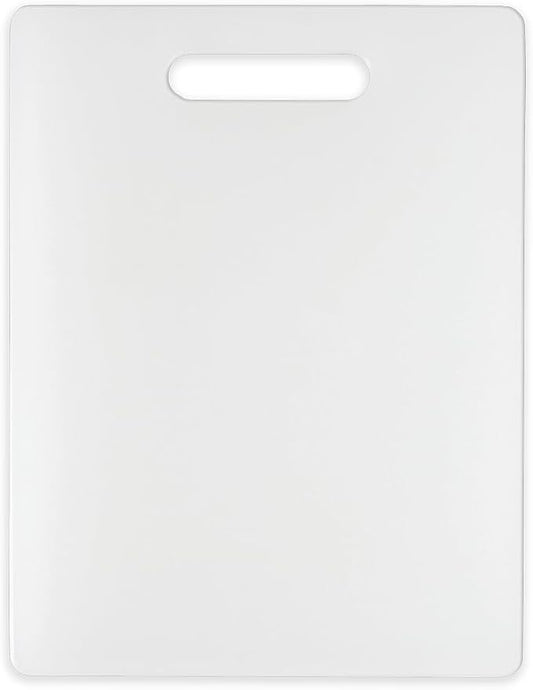 Dexas NSF Polysafe Cutting Board with Handle, 8.5 by 11 inches, White