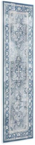 RUGGABLE Washable Vintage Runner Rug – Kamran Admiral Blue 2.5x10, Stain-Resistant, Non-Slip Hallway Runner – Machine Washable Rug for Hallway, Entryway, Living Room & Kitchen–with Standard Pad