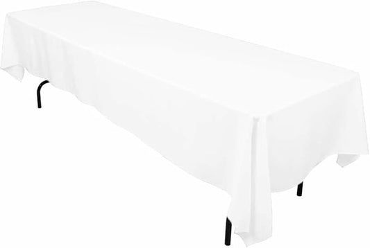 LTC LINENS 60126-010101 Tablecloth, 60 x 126 in, White