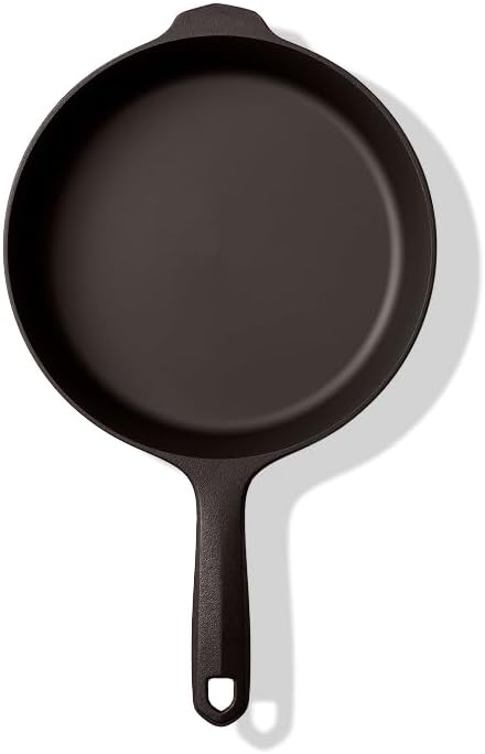 Field Company 8.38 Inch (Small) Cast Iron Skillet – No.6, Perfect for 2 Servings, Lightweight & Smooth, Preseasoned with Organic Oil – Made in USA, Non-Toxic, Vintage Design