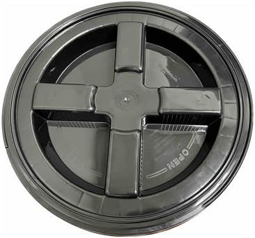 House Naturals 5 Gal Plastic Buckets Food Grade BPA Free Made in USA pails with Screw On Gasket Lids - Pack of 3 - Yellow Green Red