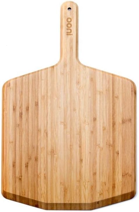 ooni 14" Pizza Peel Turning Peel 14" Bamboo Serving Pizza Peel - Essesntial Pizza Oven Accessories Bundle