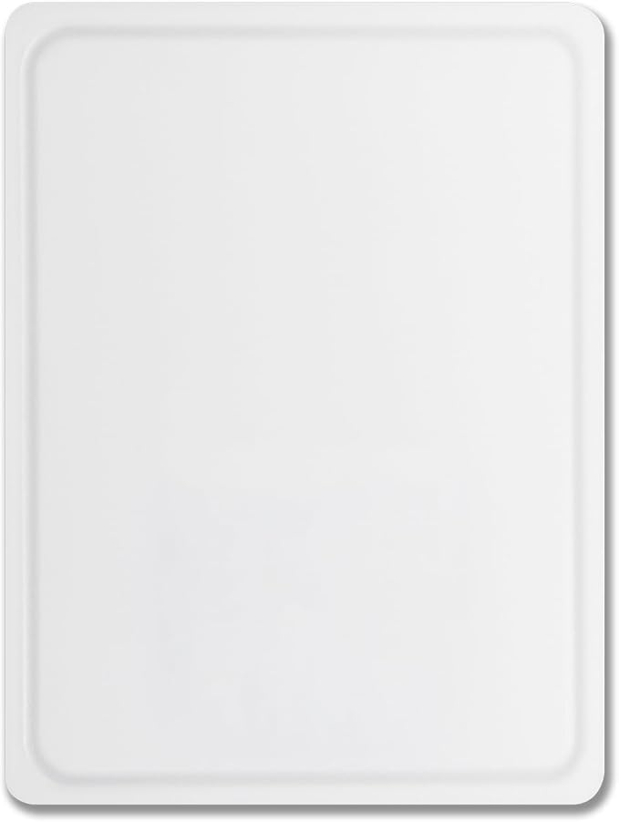 Dexas NSF Polysafe Pastry/Cutting Board with Well, 15 by 20 inches, White