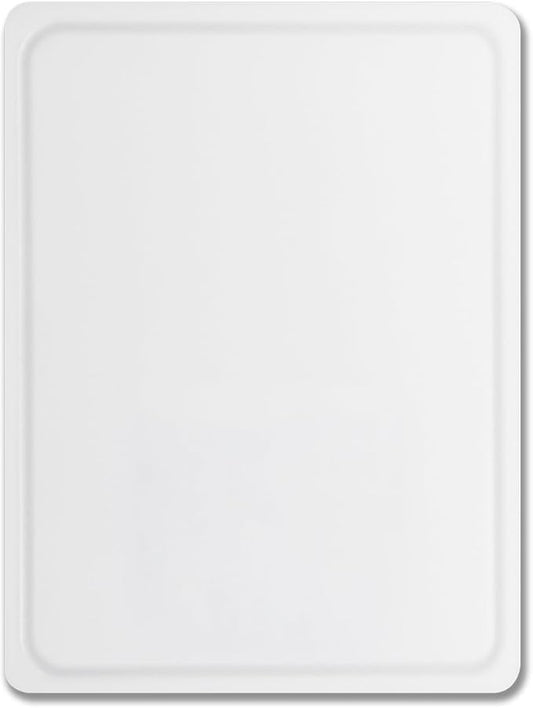 Dexas NSF Polysafe Pastry/Cutting Board with Well, 15 by 20 inches, White