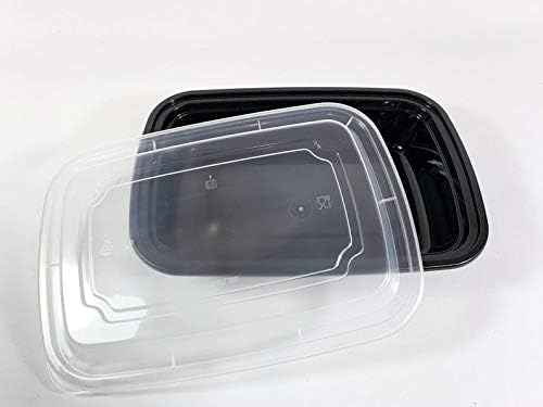 50 sets Rectangle 28oz Meal Prep Containers with lids Microwavable Food Container Plastic BPA Free Rectangle