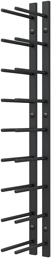 Ultra Wine Racks Cork Out Wall Mounted Wine Rack (3 Foot, Matte Black, Holds 9 Wine Bottles) - Modern & Minimalist Metal Wine Storage for Home Bar, Kitchen, Dining Room, Wine Cellar