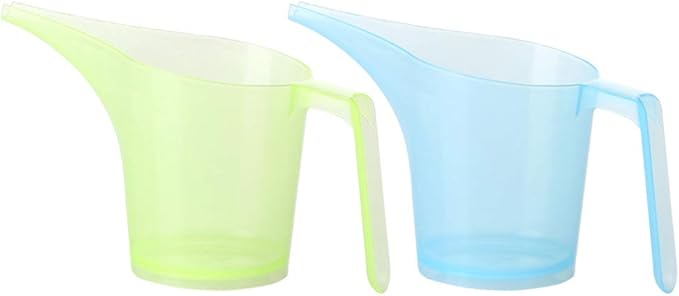 2pcs Cup Measuring Funnel Pitcher with Scale Candy Color Kitchen Measuring Cup for Liquids Sauces Batters Long Mouth Design Precision