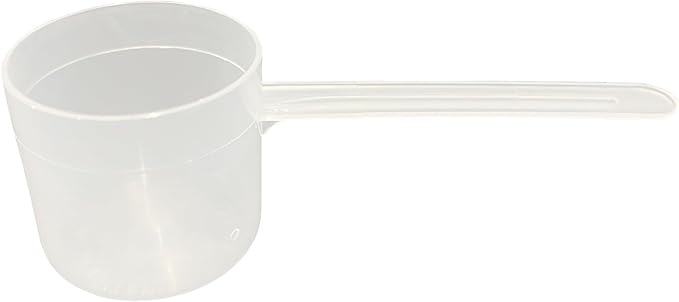 55 mL (55 CC | 1.86 Oz.) Long Handle Scoop for Measuring Coffee, Pet Food, Grains, Protein, Spices and Other Dry Goods (Pack of 100)