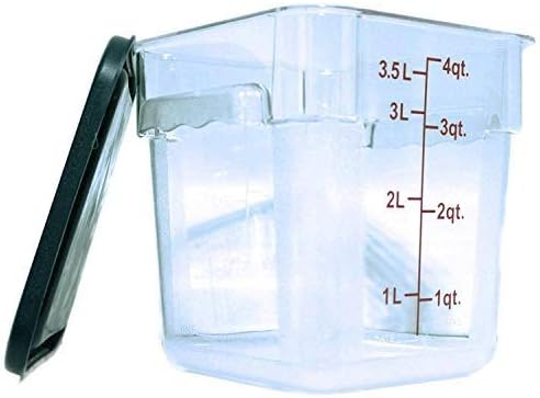 Tiger Chef Food Storage Containers with Lids - Plastic Container Set for Pantry Storage- 4 Qt - 4 Pack for Sugar, Flour, Cereal, Dry Goods