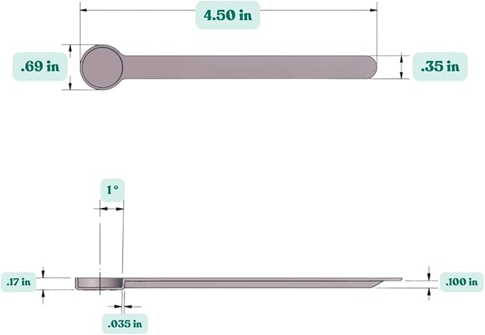 1/8 Teaspoon (0.625 mL | A Pinch) Long Handle Scoop for Measuring Coffee, Pet Food, Grains, Protein, Spices and Other Dry Goods (Pack of 1)