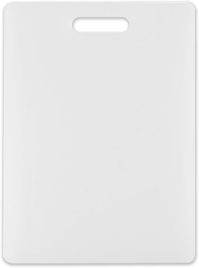 Dexas NSF Polysafe Cutting Board with Handle, 11 by 14.5 inches, White