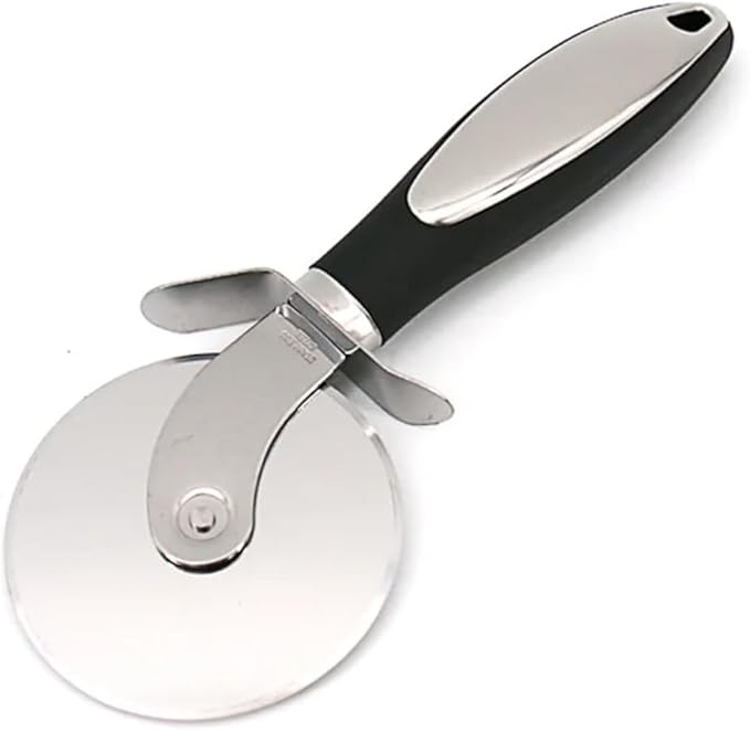 Premium Stainless Steel Pizza Cutter Wheel with Ergonomic Handle – Sharp Blade for Effortless Slicing of Pizza, Dough, Pie, and More – Dishwasher Safe
