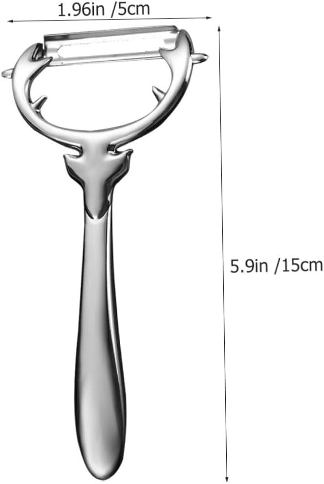 Multi-functional Zinc Alloy Vegetable Peeler Manual Grater for Potatoes Carrots Cucumbers Kitchen Tool Sturdy Design for Easy Skin Removal and Corner Digging