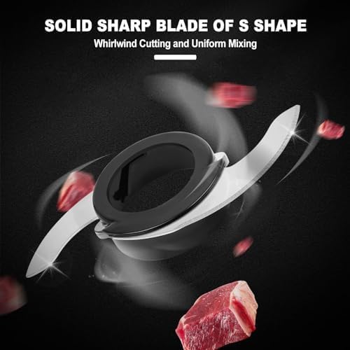 Homtone 16 Cups Food Processor, Large Food Processors with French Fry Cutter, 9 Functions 7 Blades for Shredding, Slicing, Doughing, Emulsfying and Meat Chopping for Home Use, 3 Speeds, 600W, Sliver