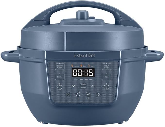 Instant Pot 4QT RIO Mini Chef Series Multi-Cooker, Daydream Blue – 7-in-1 Electric Pressure, Slow Cooker, Rice Cooker, Steamer, Sauté, Yogurt Maker & Warmer, Easy Clean, Stainless Steel Pot