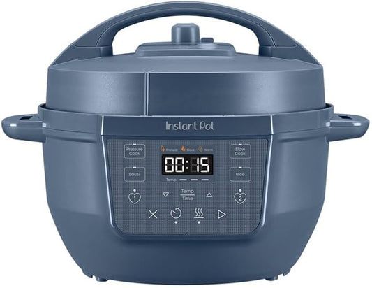 Instant Pot 4QT RIO Mini Chef Series Multi-Cooker, Daydream Blue – 7-in-1 Electric Pressure, Slow Cooker, Rice Cooker, Steamer, Sauté, Yogurt Maker & Warmer, Easy Clean, Stainless Steel Pot