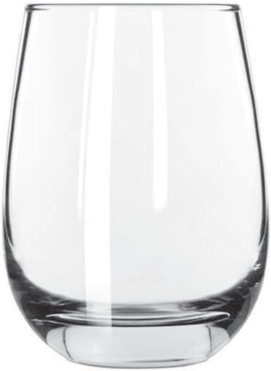 Etched Laser Art Personalized Etched 15.25oz Stemless Wine Glass - Transparent Dishwasher Safe Glassware Customized For Any Occasion, Custom Engraved Wine Glass for Birthday Gifts and Wedding Gifts