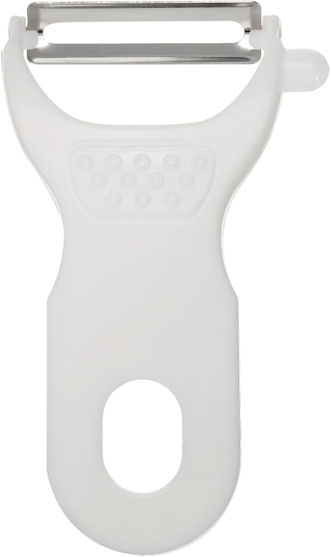 uxcell Vegetable Peeler Set, 4.5 Inch Stainless Steel Potato Peeler for Apple Fruits White