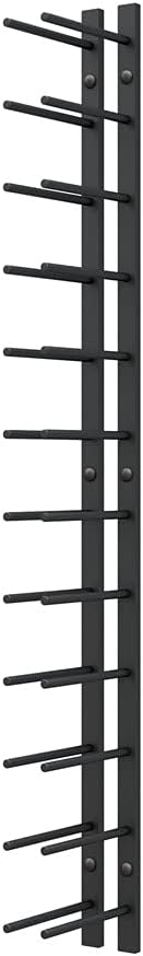 Ultra Wine Racks Cork-Out Wall Mounted Wine Rack (4 Foot, Matte Black, 12 Bottles) Modern & Minimalist Metal Wine Storage for Home Bar, Kitchen, Dining Room, Wine Cellar