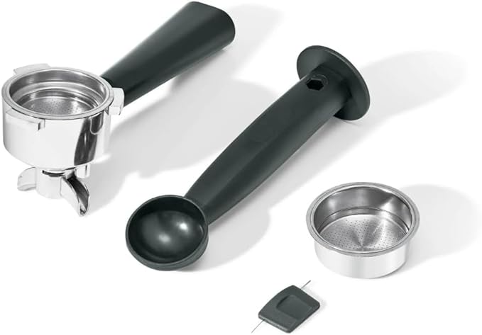 Beautiful Slim Espresso Maker by Drew Barrymore – 20‑Bar Pressure, Dual‑Spout 52 mm Portafilter, 50 oz Removable Tank, 2‑in‑1 Steam Wand & Touch Controls (White Icing)