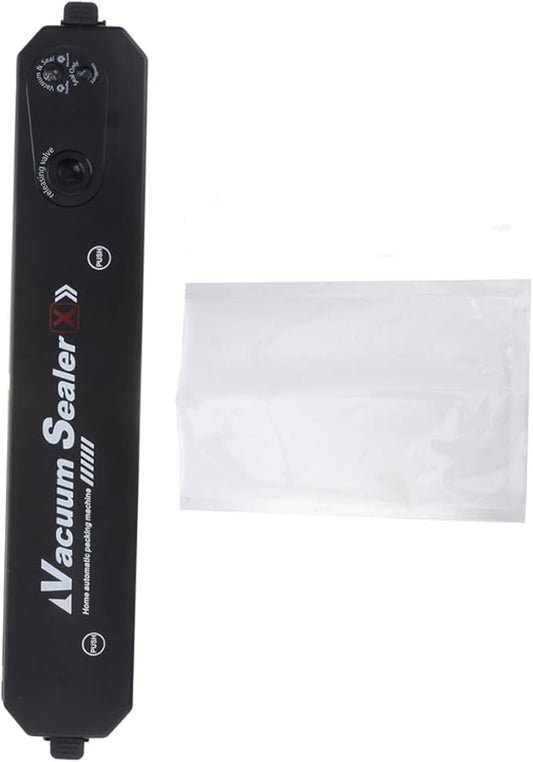 Healifty Automatic Vacuum Sealing Machine with Vacuum Bags Portable Kitchen Food Sealer for Home Use North America Plug Air Compression and Heat Sealing Tool for Fresh Food Preservation