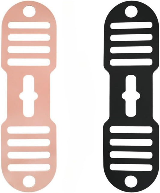 Silicone Lid Lock Strap for Crockpot Slow Cooker (6/7/8 Quart) - Universal Crockpot Lid Holder & Rubber Strap Alternative | Heat-Resistant, No-Spill Design Transport Accessories (Pink+Black)