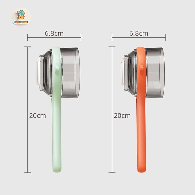 2 PCS Peeling Knife with Storage Box, Fruit And Vegetable Peeler With Container, Double-Sided Stainless Steel Multi-Function Peeler for Home Kitchen