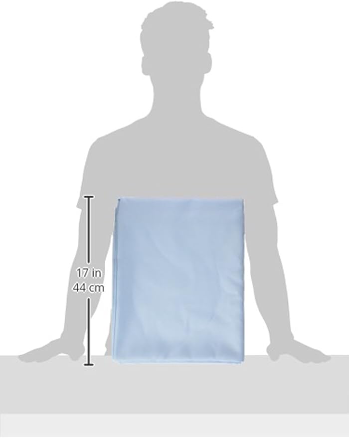 LinenTablecloth 60 x 102-Inch Rectangular Polyester Tablecloth Baby Blue