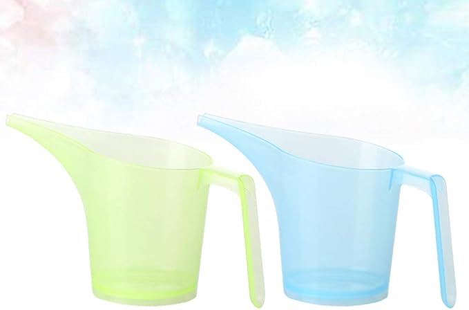 2pcs Cup Measuring Funnel Pitcher with Scale Candy Color Kitchen Measuring Cup for Liquids Sauces Batters Long Mouth Design Precision