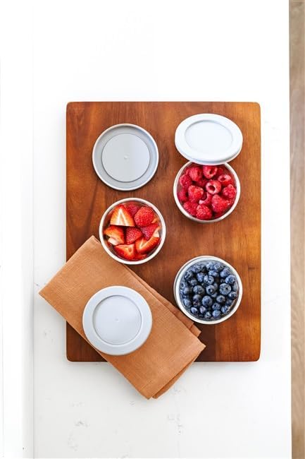 16-Piece Glass Food Storage Containers Set (8 Containers + 8 BPA-Free Lids) | 1-Cup, Leakproof | Microwave, Freezer, Oven & Dishwasher Safe | Ideal for Meal Prep & Pantry Organization