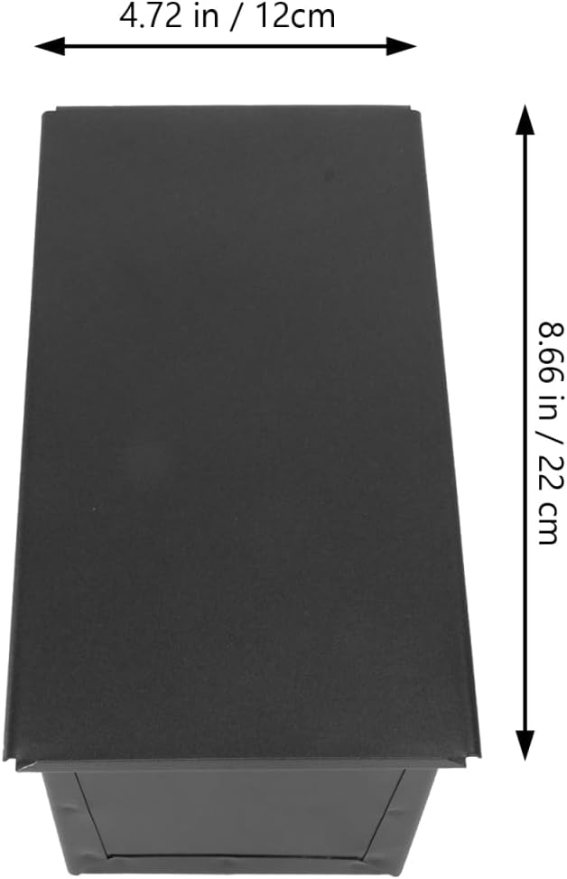 Luxshiny Black Non-Stick Bread Baking Pan, 450g