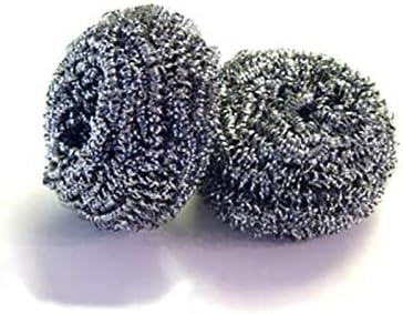 72 Count | KingSeal Stainless Steel Scrubbers, Scrub Pads, Heavy Duty, 50 gram Weight, Individually Wrapped - 6 Packs of 12 Scrubbers