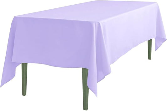LinenTablecloth Rectangular Polyester Tablecloth, 70 by 120-Inch, Lavender