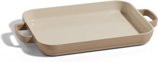 Our Place Mini Griddle Pan - 2 Quart Nonstick Ceramic Sheet Pan & Stovetop Griddle with Handles | Toxin-Free Cast Aluminum | Oven Safe up to 450°F | Steam